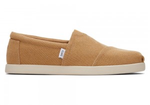 Toms Alp Fwd Doe Recycled Bomull Canvas Espadrille Brune | 0564XOKVE