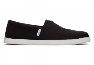 Toms Alp Fwd Recycled Bomull Canvas Espadrille Svarte | 0945QGFXD