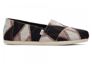 Toms Argyle Knit Espadrille Svarte | 7104LMBRO