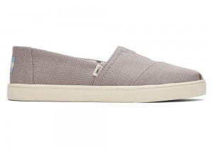 Toms Cupsole Heritage Canvas Espadrille Grå | 1657CBDRI