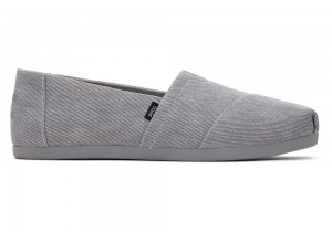 Toms Distressed Twill Espadrille Grå | 8139XEAPC