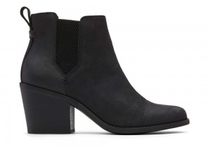 Toms Everly Nubuck Hælene Støvler Svarte | 8716NURTO