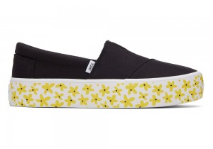 Toms Fenix Platform Slip On Joggesko Svarte | 7863MDJWS