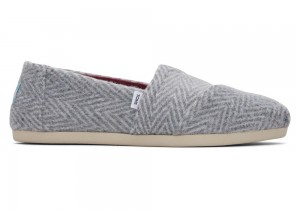 Toms Herringbone Espadrille Grå | 2784TUFPI