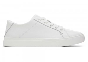 Toms Kameron Lær Sneakers Hvite | 0437VALSW