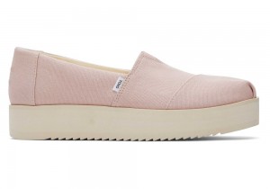 Toms Midform Espadrille Rosa | 4609EQNWC