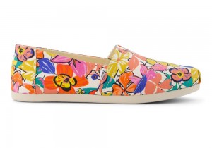 Toms Painted Floral Espadrille Multicolor | 1920XRDOJ