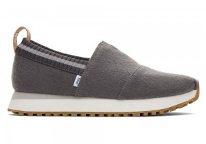 Toms Resident 2.0 Felt Sneakers Svarte | 5678BKWXY