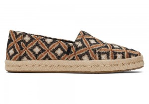 Toms Rope 2.0 Geometric Espadrille Svarte | 0897MNQXL