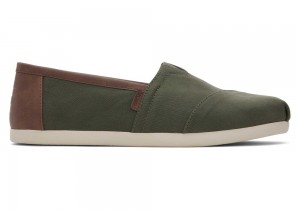 Toms SyntheticTrim Espadrille Mørke Olivengrønne | 4519RIZXB