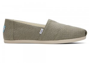 Toms Vetiver Diamond Texture Espadrille Grå | 7398QPDAT