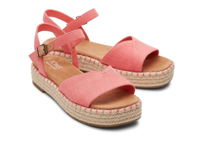 Toms Abby Flatform Espadrille Rosa | 5492TYMGZ