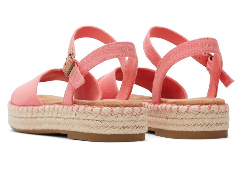 Toms Abby Flatform Espadrille Rosa | 5492TYMGZ