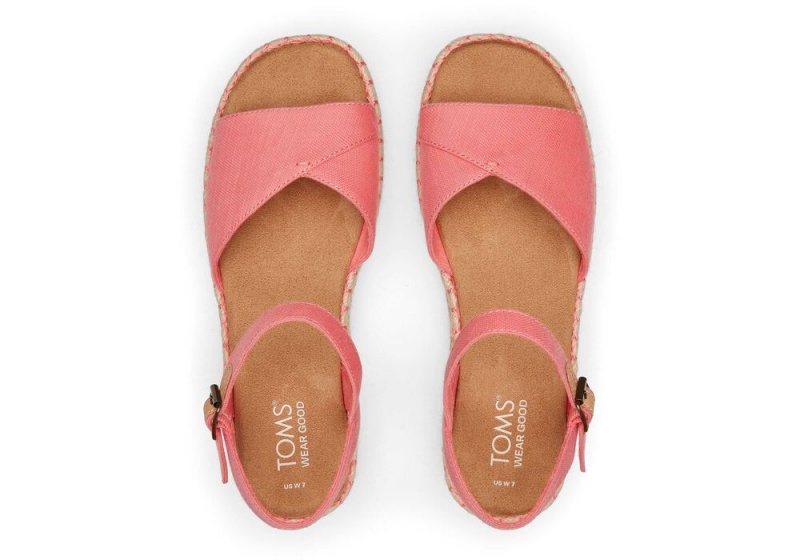 Toms Abby Flatform Espadrille Rosa | 5492TYMGZ