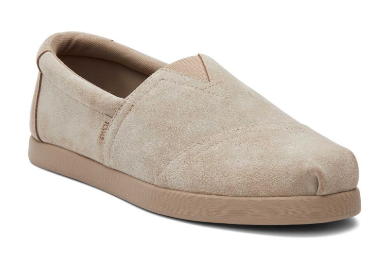 Toms Alp Fwd Taupe Distressed Semsket Skinn Espadrille Dyp Grå | 5718LTDXF