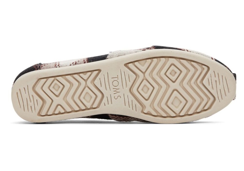 Toms Argyle Knit Espadrille Svarte | 7104LMBRO