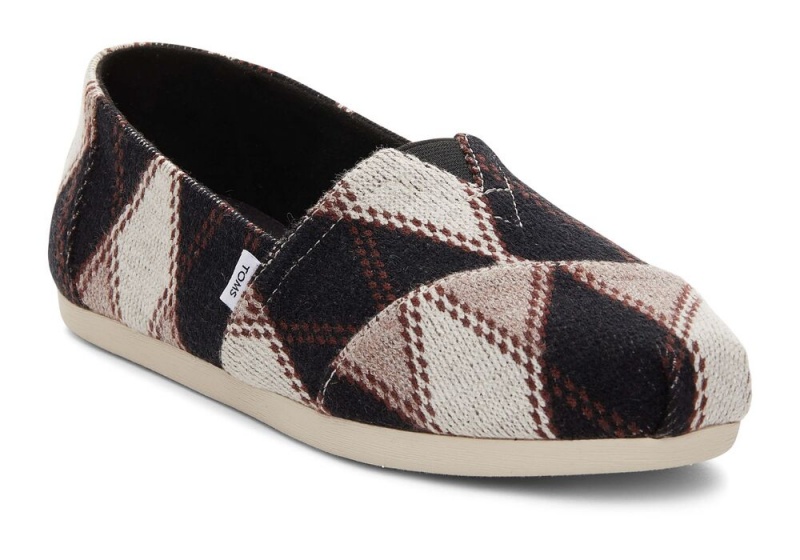 Toms Argyle Knit Espadrille Svarte | 7104LMBRO