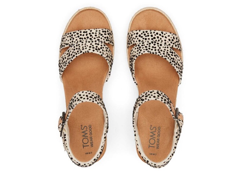 Toms Audrey Mini Cheetah Kile Sandaler Leopard | 7308YMWAZ