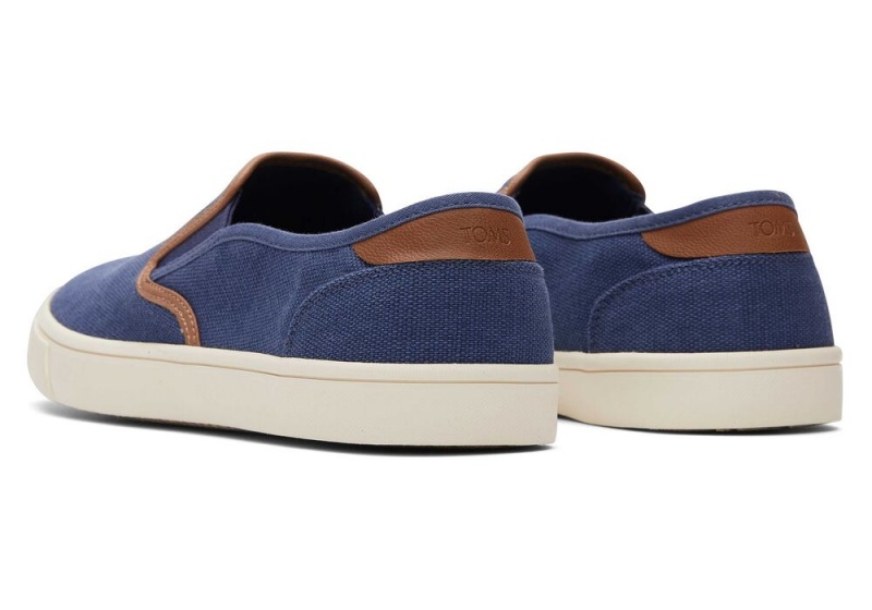 Toms Baja Syntetisk Trim Slip On Joggesko Blå | 0935XJNBT