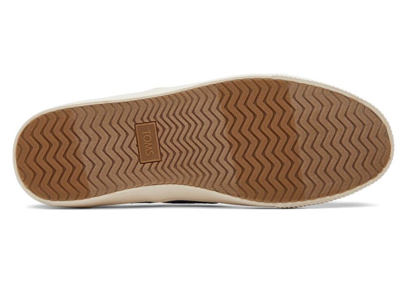 Toms Baja Syntetisk Trim Slip On Joggesko Blå | 0935XJNBT