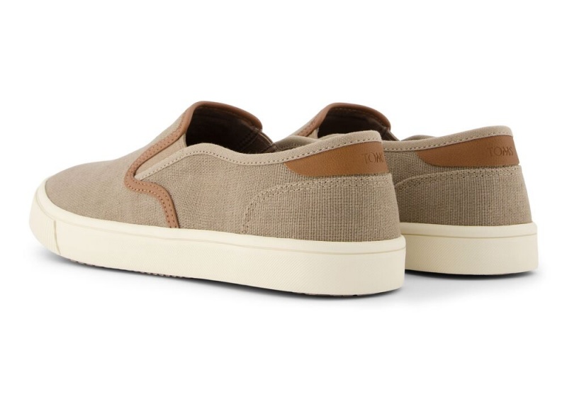 Toms Baja Taupe Syntetisk Trim Slip On Joggesko Dyp Grå | 6428UROHK