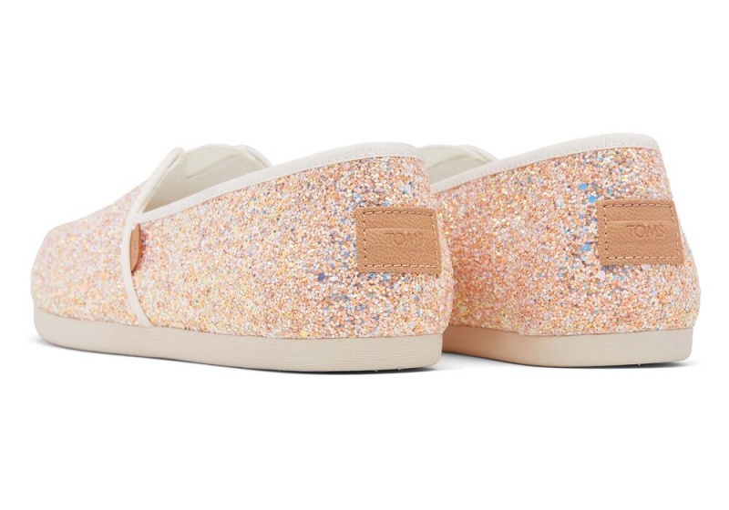 Toms Beige Chunky Glitter Espadrille Beige | 6187GDRYJ