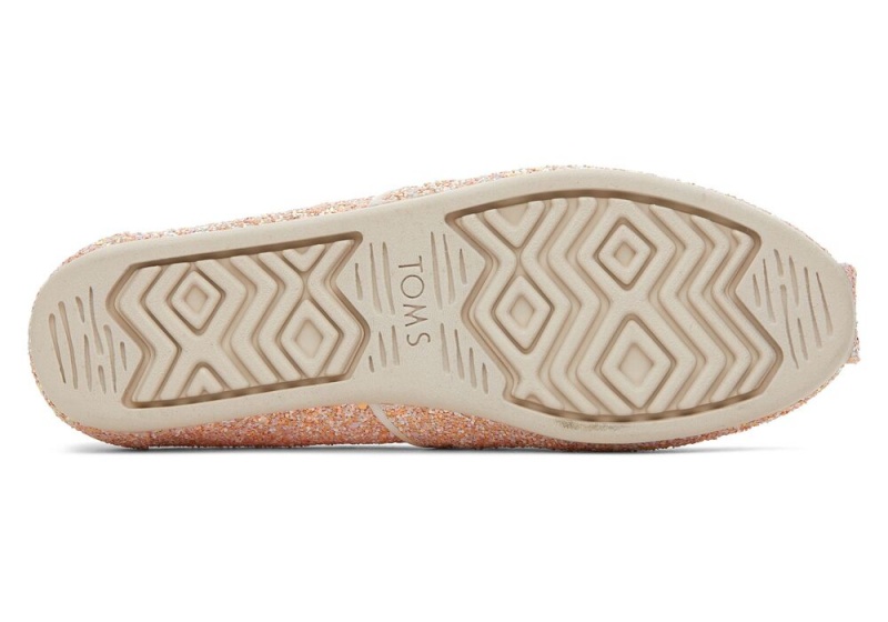 Toms Beige Chunky Glitter Espadrille Beige | 6187GDRYJ