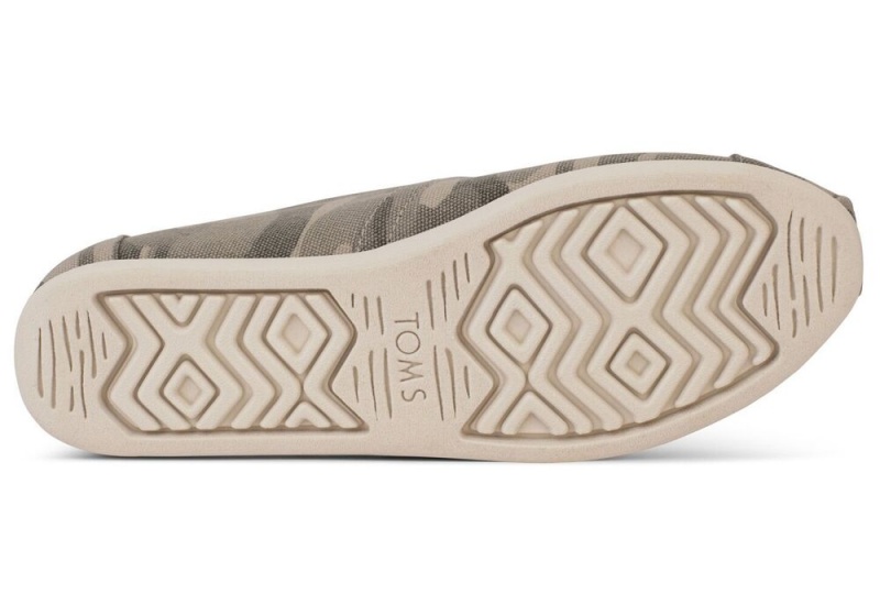 Toms Camo Espadrille Grå Brune Grå | 1062RNAYW