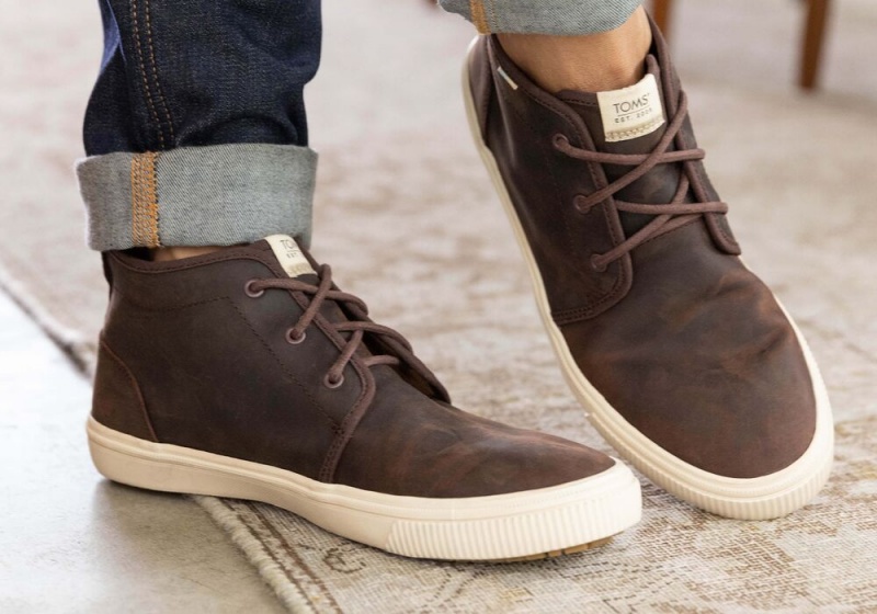 Toms Carlo Mid Terrain Vann Resistant Sneakers Brune | 4081KTVZS