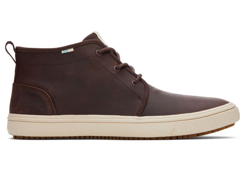 Toms Carlo Mid Terrain Vann Resistant Sneakers Brune | 4081KTVZS