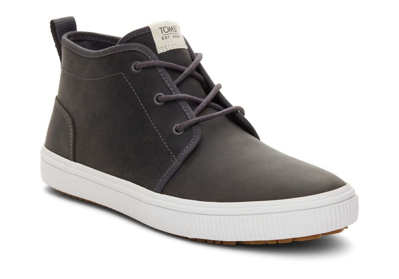 Toms Carlo Mid Terrain Vann Resistant Sneakers Svarte | 2543AFLBX