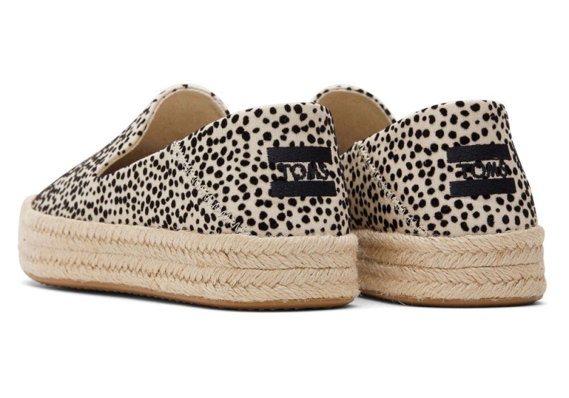 Toms Carolina Mini Cheetah Espadrille Leopard | 4570DSRPJ