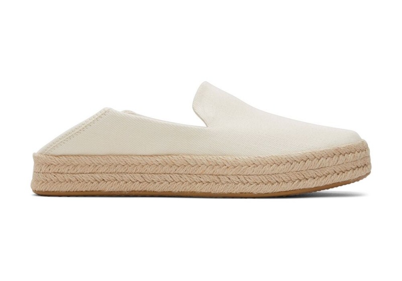 Toms Carolina Twill Espadrille Beige | 2147ZGLQH