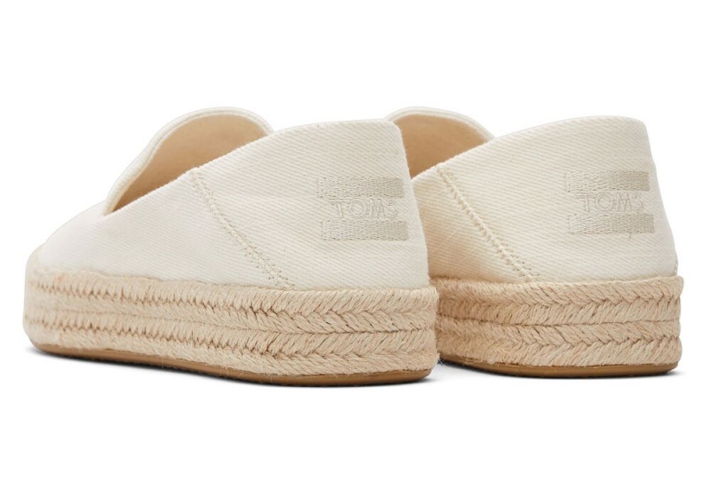 Toms Carolina Twill Espadrille Beige | 2147ZGLQH