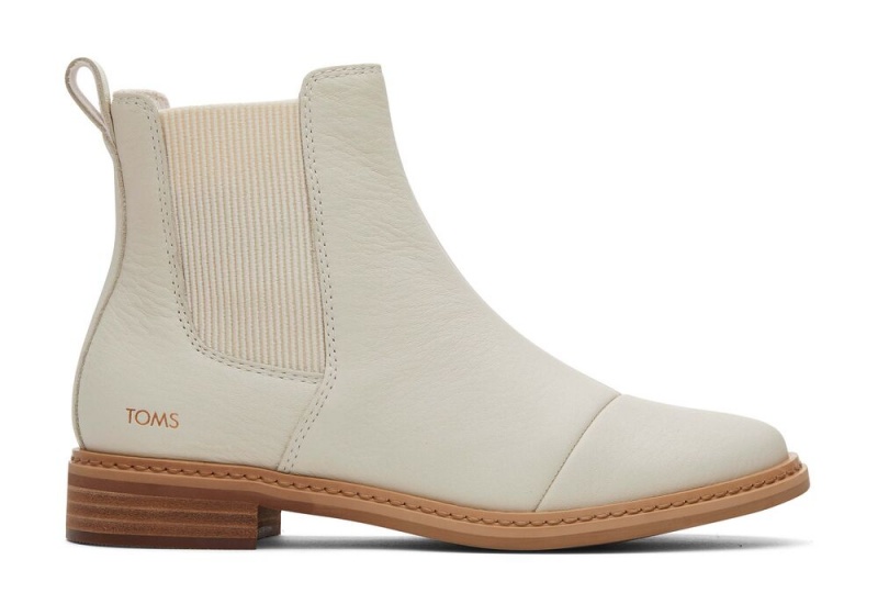 Toms Charlie Light Sand Lær Støvler Lyse Brune | 9461JKXHF