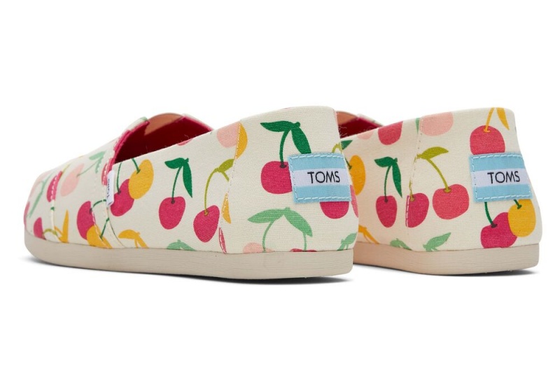 Toms Cherries Espadrille Beige | 2176OSNGV