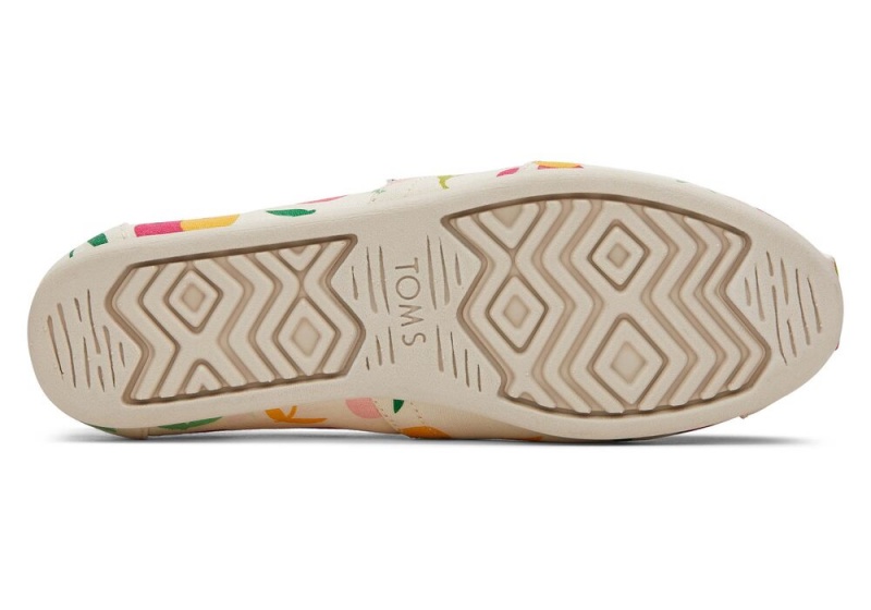 Toms Cherries Espadrille Beige | 2176OSNGV