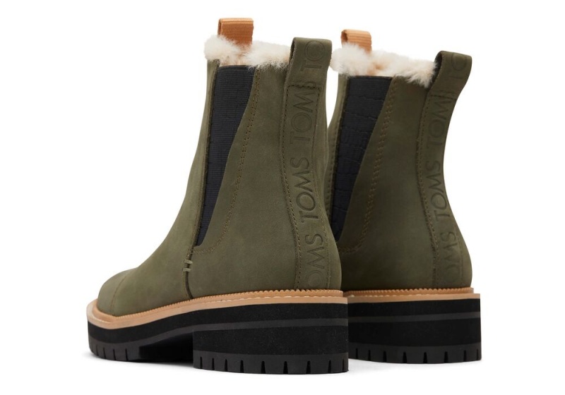 Toms Dakota Olive Vann Resistant Støvler Olivengrønne | 4617VFUMC