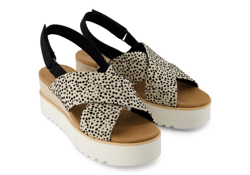 Toms Diana Crossover Mini Cheetah Kile Sandaler Leopard | 8617HSCMW