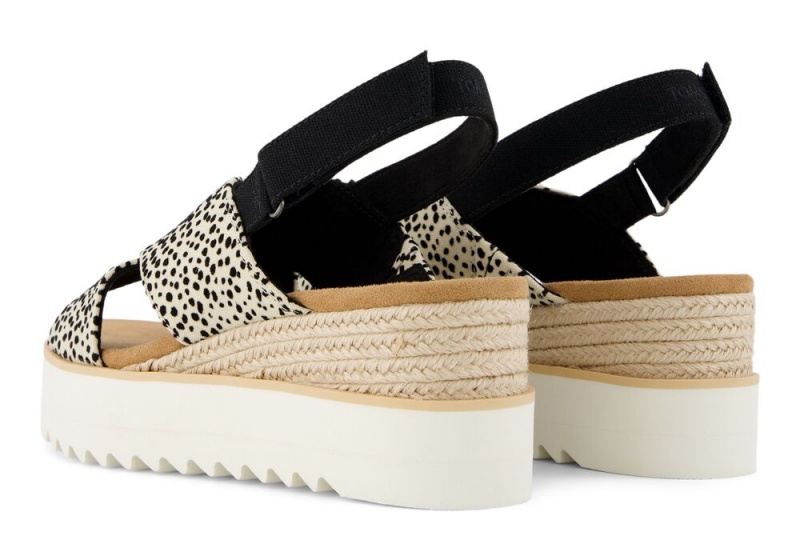 Toms Diana Crossover Mini Cheetah Kile Sandaler Leopard | 8617HSCMW