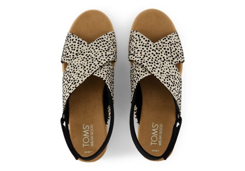 Toms Diana Crossover Mini Cheetah Kile Sandaler Leopard | 8617HSCMW