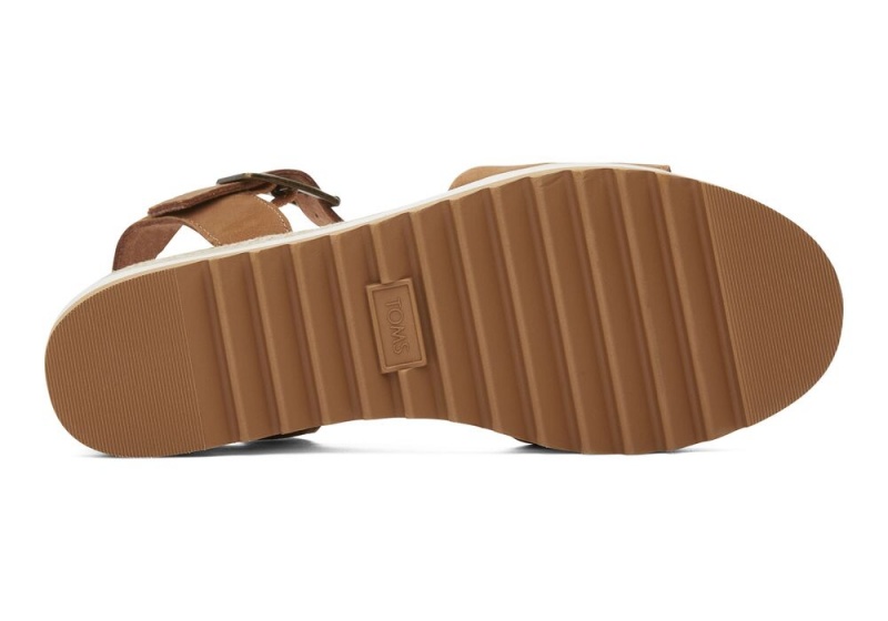 Toms Diana Tan Lær Kile Sandaler Brune | 0768BVIYW