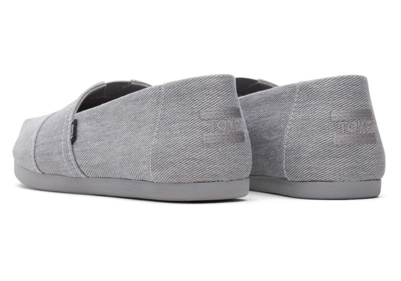 Toms Distressed Twill Espadrille Grå | 8139XEAPC