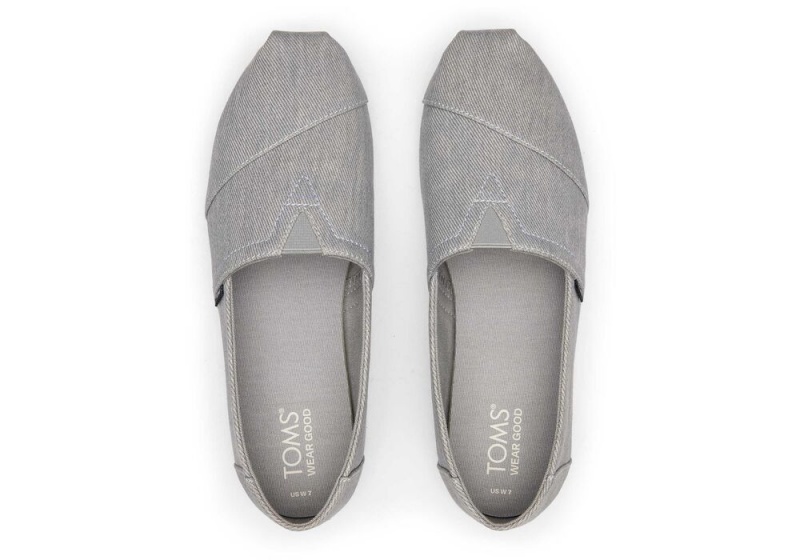 Toms Distressed Twill Espadrille Grå | 8139XEAPC