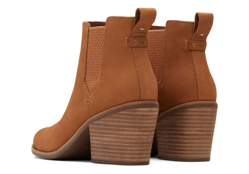 Toms Everly Tan Nubuck Hælene Støvler Brune | 3267PGFNR