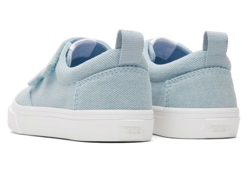 Toms Fenix Denim Hearts Double Reima Toddler Sneakers Blå | 5237OPNLG