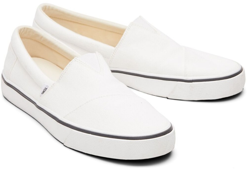 Toms Fenix Slip On Joggesko Hvite | 3872LIMBO