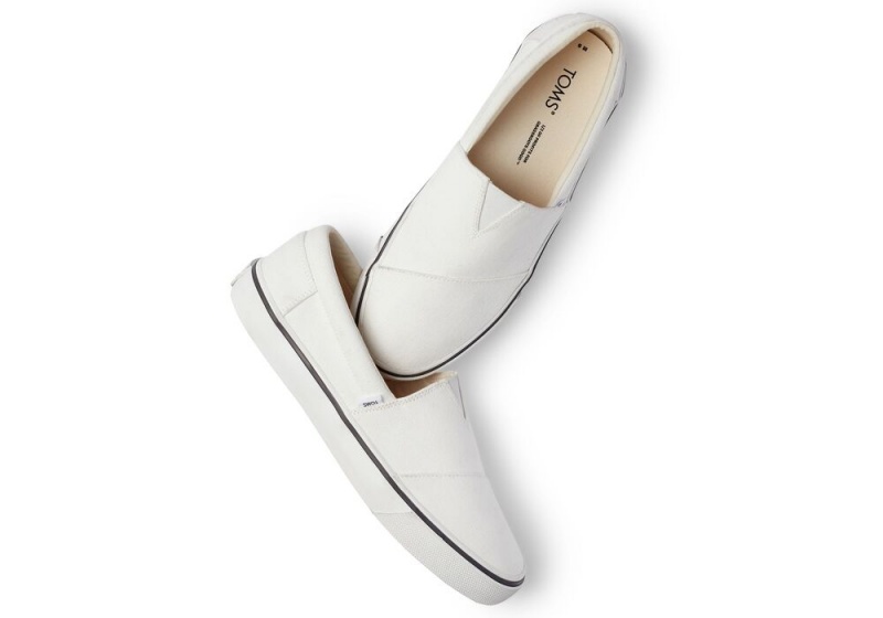 Toms Fenix Slip On Joggesko Hvite | 3872LIMBO