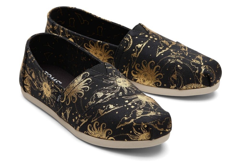 Toms Foil Lunar Sky Espadrille Gull | 4851ACZFW