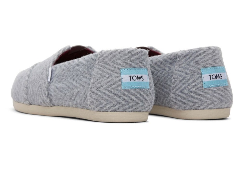 Toms Herringbone Espadrille Grå | 2784TUFPI